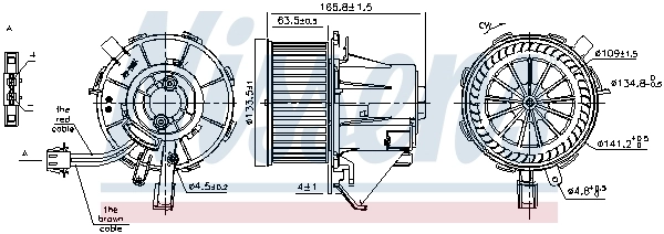 Ventilador interior Nissens 87215