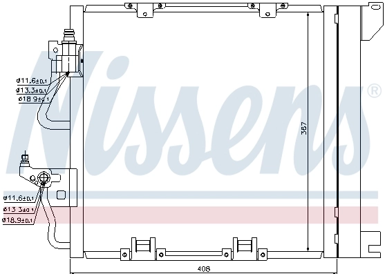 94768 Nissens Radiador de aire acondicionado