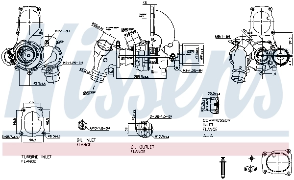 Turbocompresor 93205 Nissens