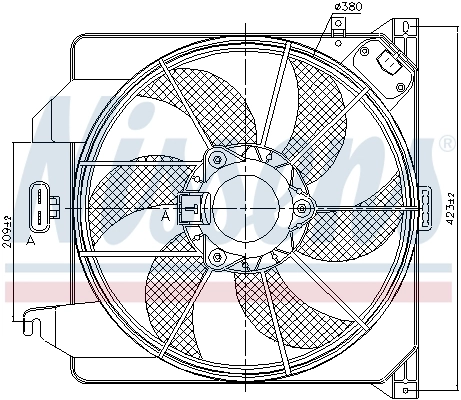 Ventilador de refrigeración Nissens 85261