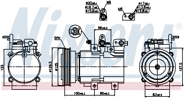 89276 Nissens Compresor climatizador