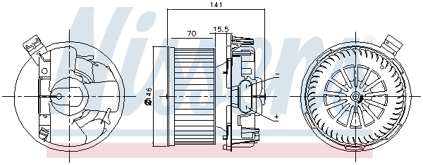 Ventilador interior Nissens 87209