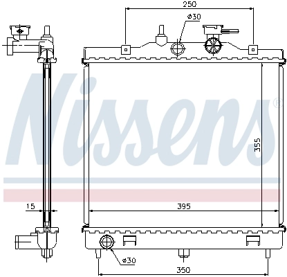 Radiador 66654 Nissens