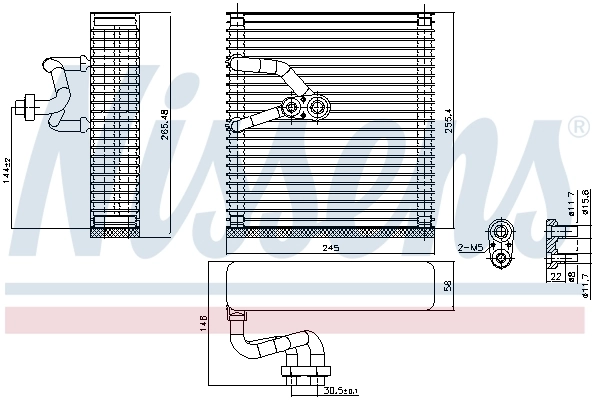 Evaporador, aire acondicionado para Opel Insignia A G09