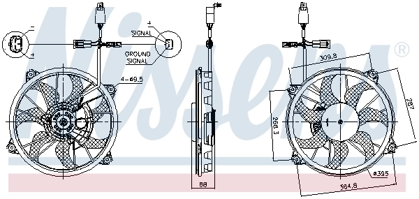 85902 Nissens Electroventilador del motor