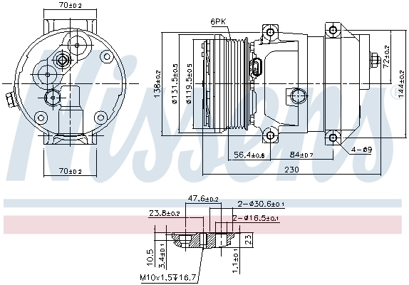 Compresor de ac Nissens 890050