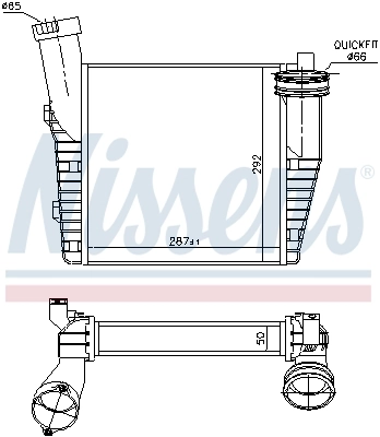 Intercooler 96688 Nissens