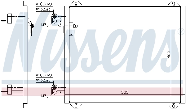 94584 Nissens Radiador de aire acondicionado