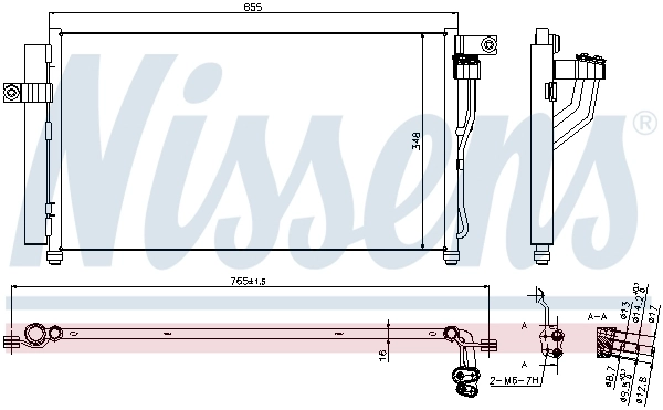 940360 Nissens Radiador de aire acondicionado
