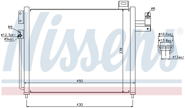Condensador aire acondicionado 94760 Nissens