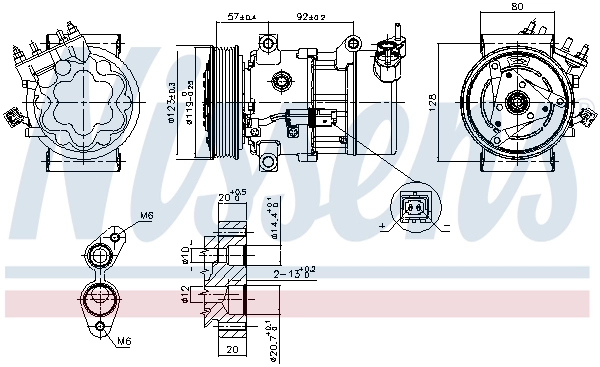 89053 Nissens Compresor climatizador