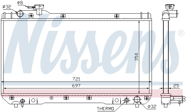 Radiador 64706 Nissens