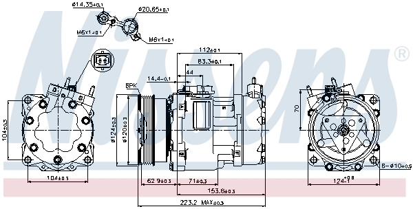 Compresor de ac Nissens 89178