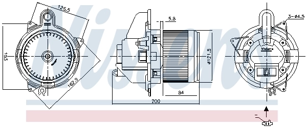 Ventilador interior Nissens 87502