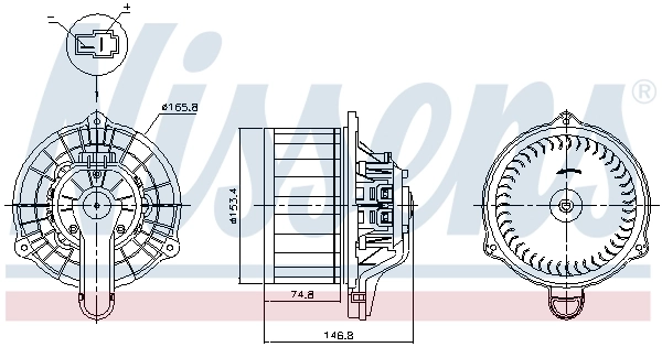 Ventilador interior Nissens 87815