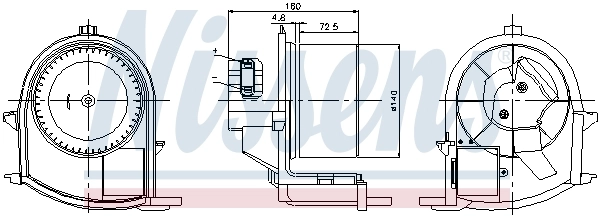 Ventilador interior Nissens 87047