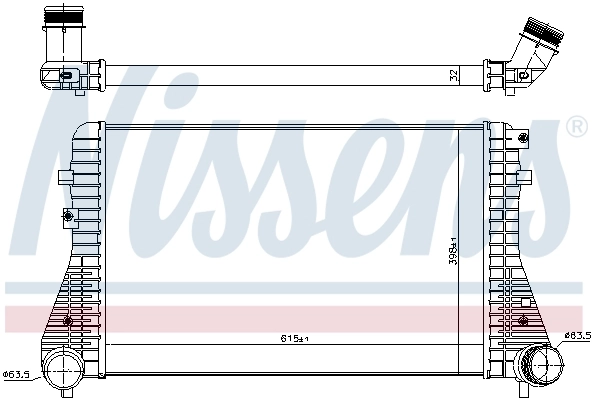 96575 Nissens Radiador de intercooler