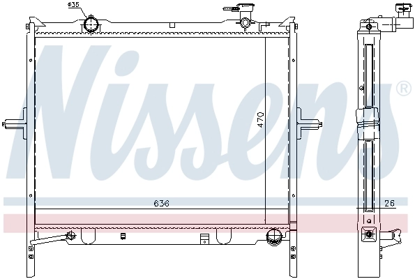 Radiador 66767 Nissens