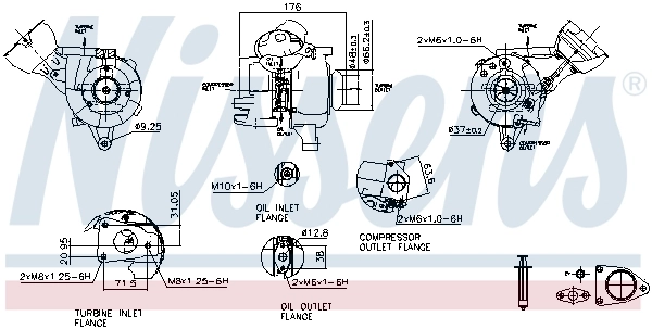 93481 Nissens Turbo para motor