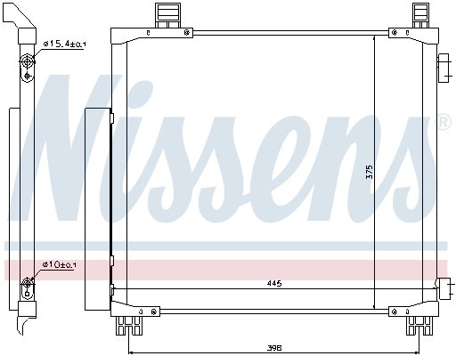 Condensador aire acondicionado 940136 Nissens