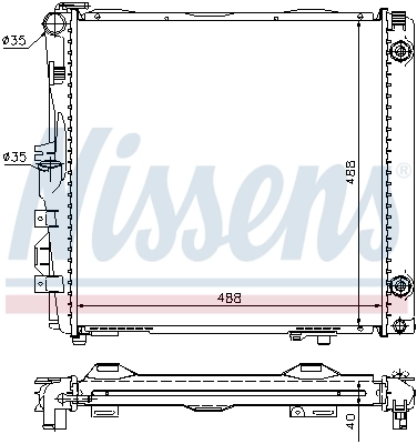 Água radiador Mercedes S sedán (W126) (1979 - 1991) precio, desde 185,36 EUR
