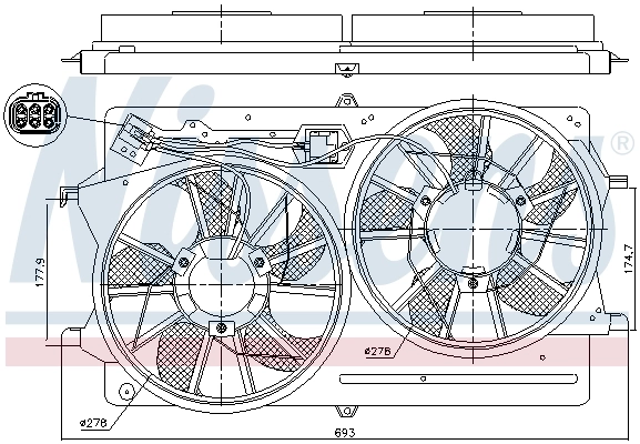 Ventilador de refrigeración Nissens 85214