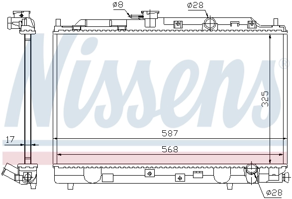Radiador 62269 Nissens