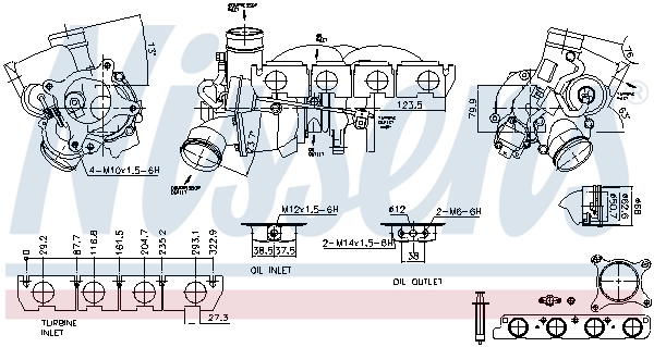 93196 Nissens Turbo para motor