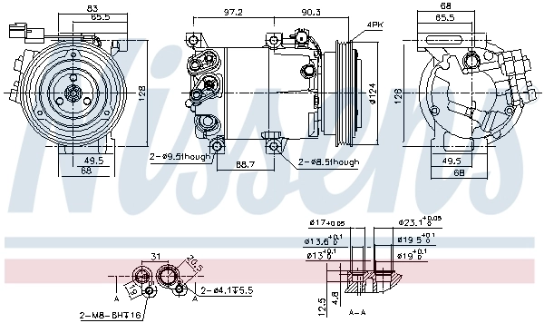 Compresor de ac Nissens 890877