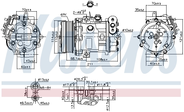 89503 Nissens Compresor climatizador