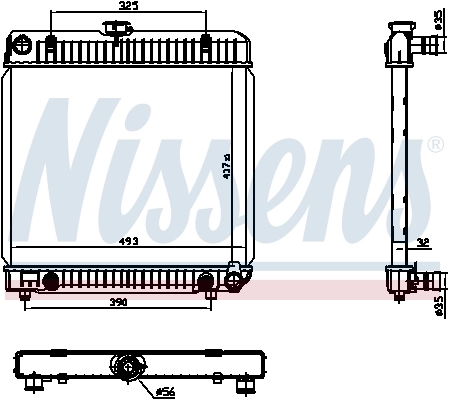 Radiador 62740 Nissens