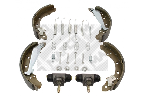Juego de zapatas de frenos de tambor, con cilindros, completo para Volkswagen Passat  (32B)