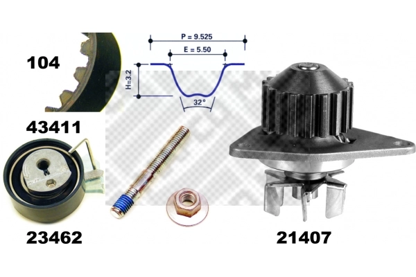  Kit de distribución Fiat Qubo 