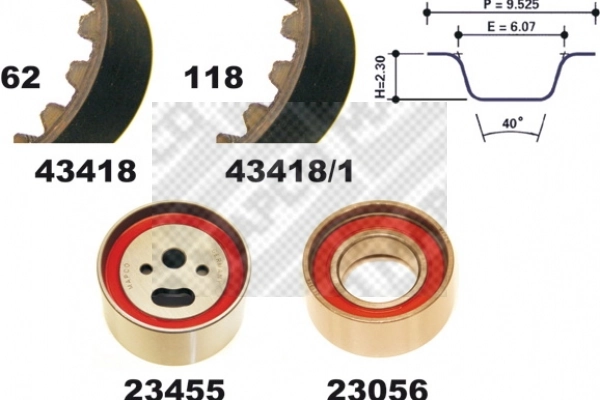 Juego de correas dentadas Peugeot/Citroen 083101 precio, desde 55,21 EUR