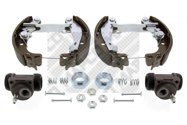 Juego de zapatas de frenos de tambor, con cilindros, completo Peugeot 106 II (1996-2003)