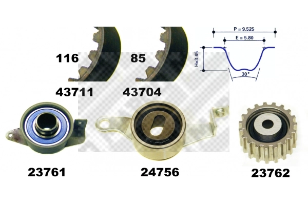 Kit de distribución K015451XS Gates