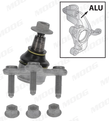 Rótula de suspensión inferior derecha Moog VOBJ5012 precio, desde 40,93 EUR