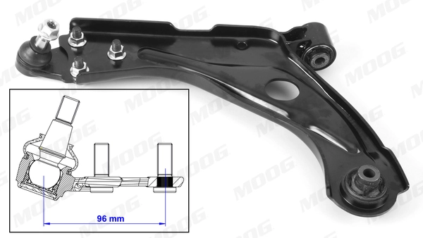 Brazo inferior izquierdo de la suspensión delantera 9846329580 Opel