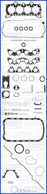 Juego de juntas para motor para Honda Civic EG, EH