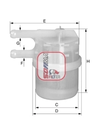 Filtro de gasoil L 300  plataforma a bordo (1994-2008) original desde 7,53 €