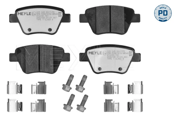 Pastillas traseras para Volkswagen Jetta VI 162, 163, AV3, AV2, AY2, AY3