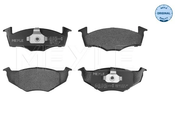 Pastillas delanteras para Volkswagen Polo III 6KV5