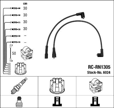 Juego de cables de bujias Renault 9 sedán (L42) (1981 - 1988) precio, desde 25,65 EUR