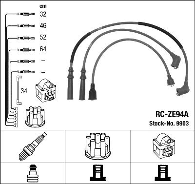 21110370708001 Lada Cables de alta tensión, juego
