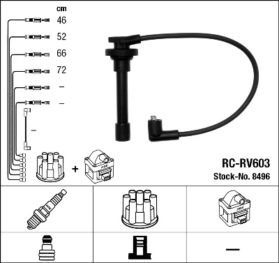 Cables de bujías 73031 Seiwa