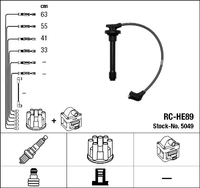 Juego de cables de bujias Honda Accord V sedán (CC7) (1993 - 1996) precio, desde 39,86 EUR