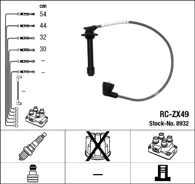 500326919 Iveco Cables de alta tensión, juego