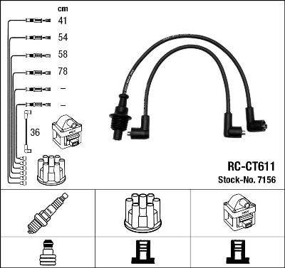 83360 FAE Cables de alta tensión, juego