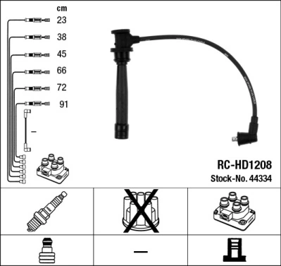 Comprar RCHD1205 NGK Cable de bujía