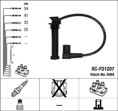 Juego de cables de bujias Ford Mondeo III sedán (B4Y) (2000 - 2007) precio, desde 34,97 EUR